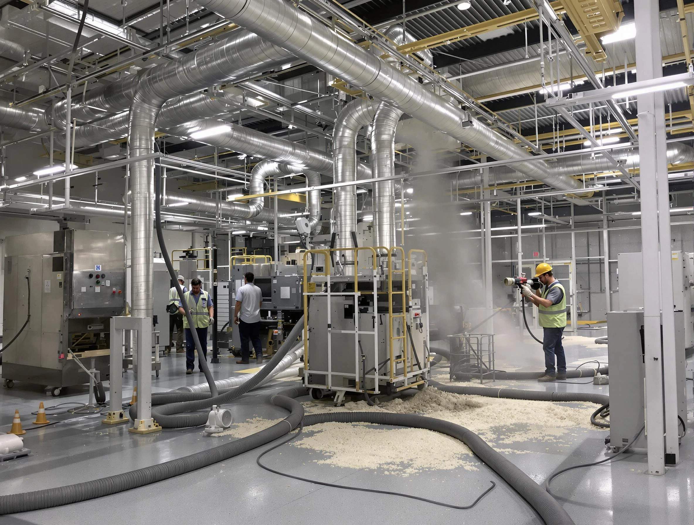 Heavy-duty industrial duct cleaning by Lawrence Air Duct Cleaning in Lawrence